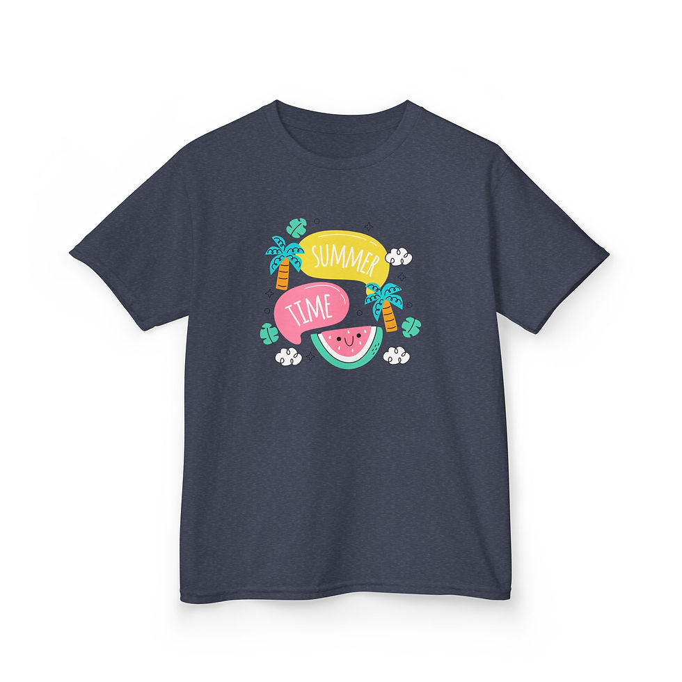 Thumbnail: Summer Vibes Kids Tee, Beach Shirt, Fun Summer Wear, Vacation Apparel