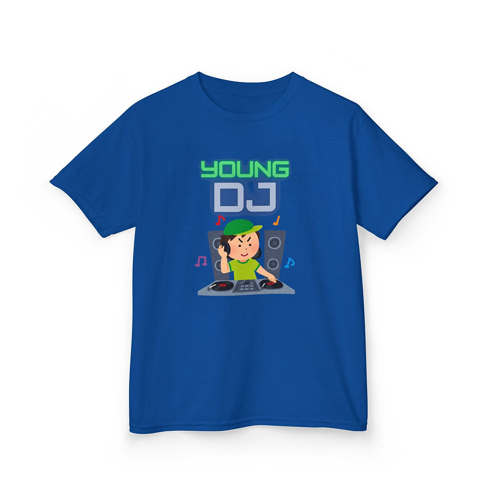 Thumbnail: Young DJ Kids Tee, Fun Music Shirt for Children