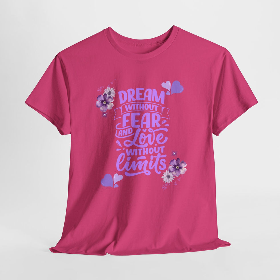 Thumbnail: Inspirational Graphic Tee, Dream Without Fear Shirt, Motivational T-Shirt