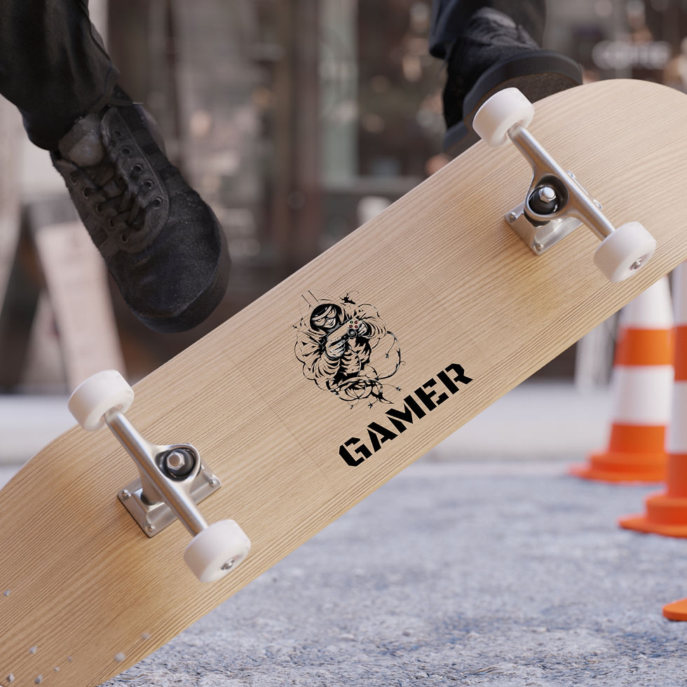 Gamer Square Transparent Outdoor Sticker – Perfect for Gamers and Enthusiasts