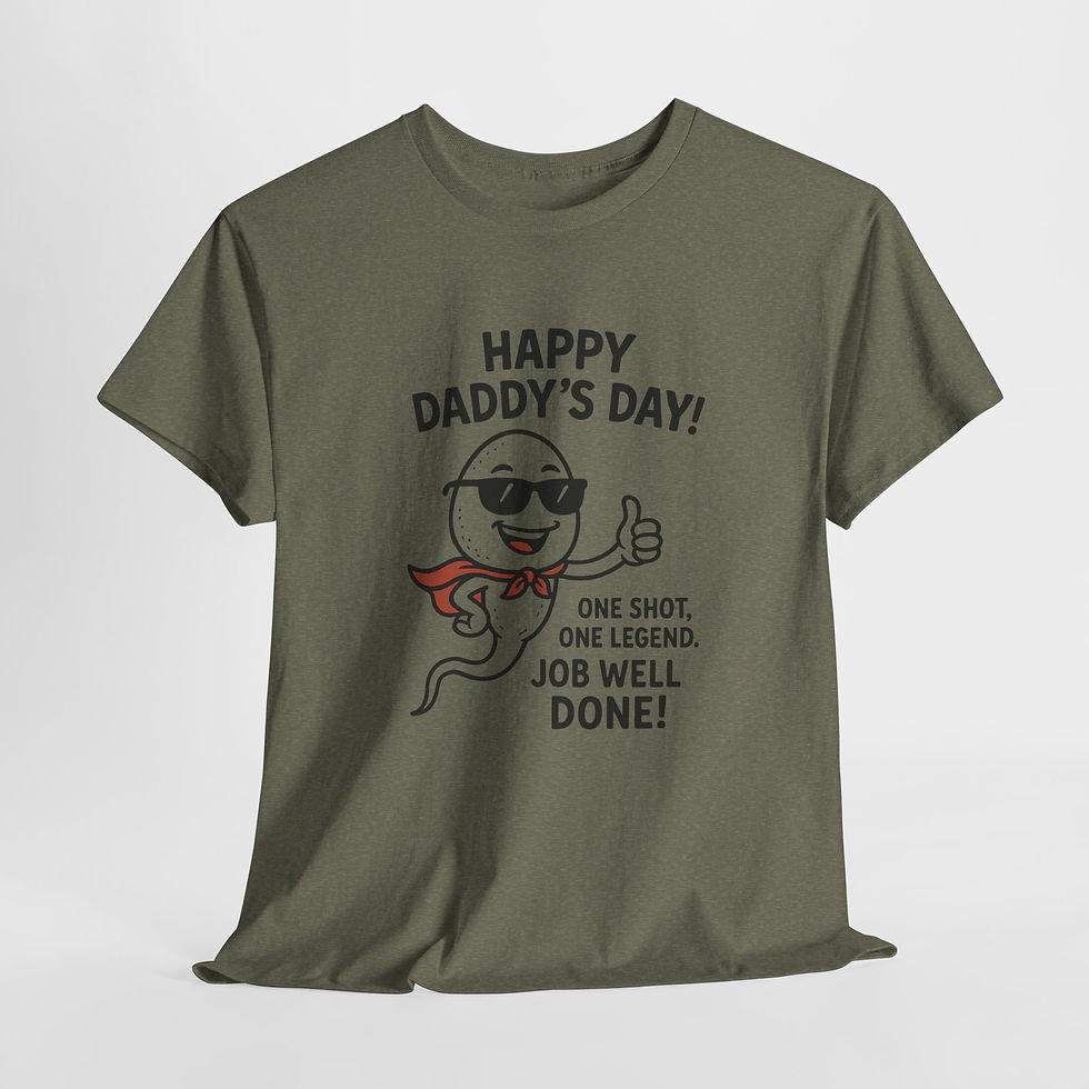 Thumbnail: Happy Daddy's Day Funny Unisex Heavy Cotton Tee