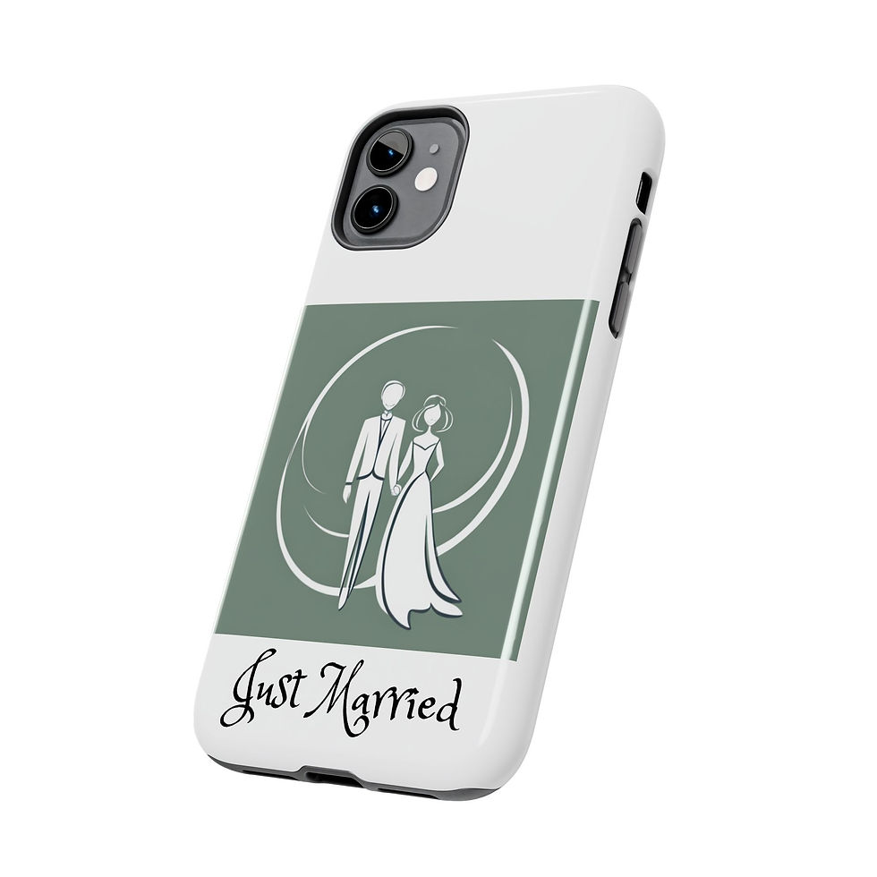 Thumbnail: Just Married Tough Phone Cases 