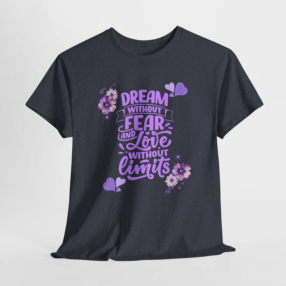 Thumbnail: Inspirational Graphic Tee, Dream Without Fear Shirt, Motivational T-Shirt