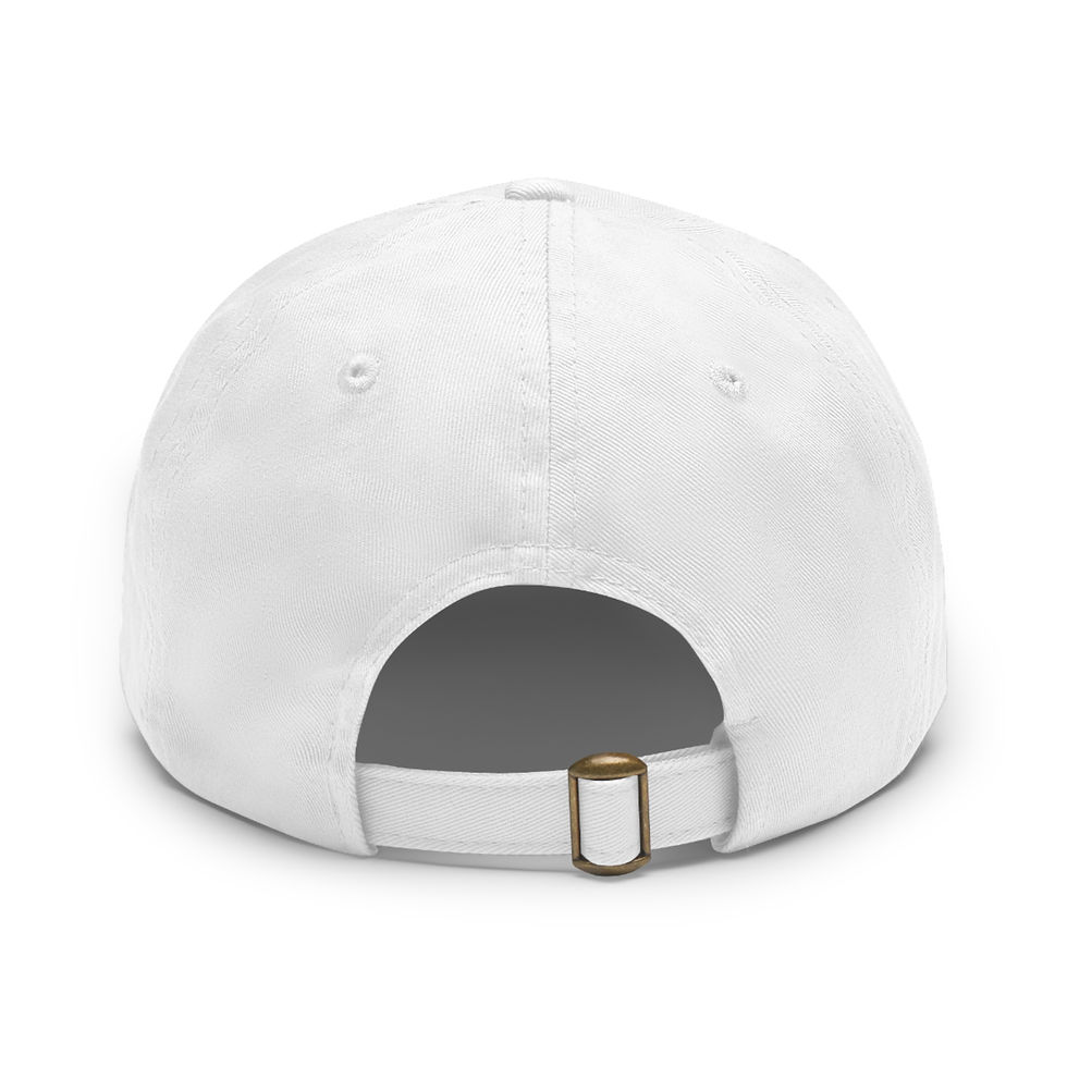 Thumbnail: LS Design Store Stylish Hat with Round Leather Patch - Casual Outdoor Cap