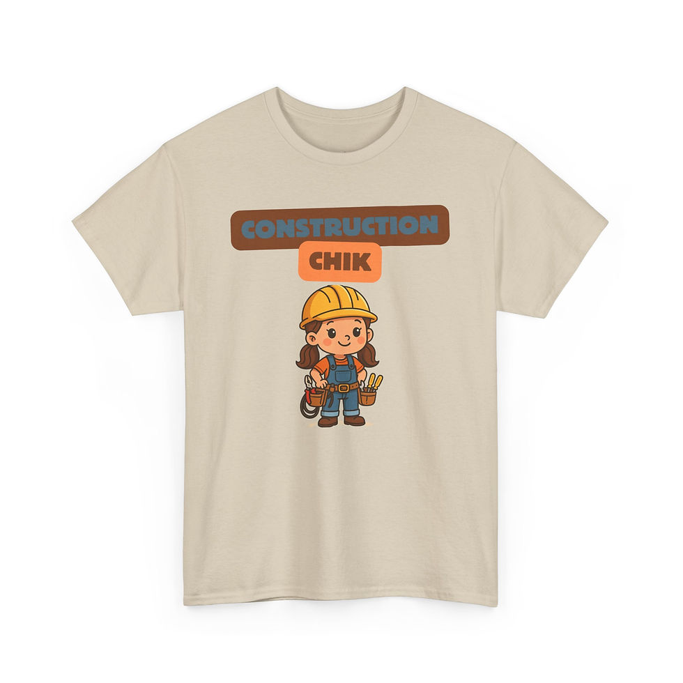 Thumbnail: Fun Construction Chick T-Shirt