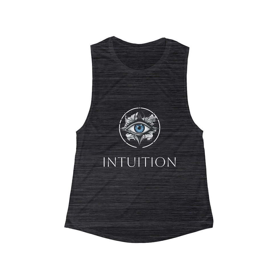 Thumbnail: Intuition Women's Flowy Muscle Tank - Spiritual Eye Design