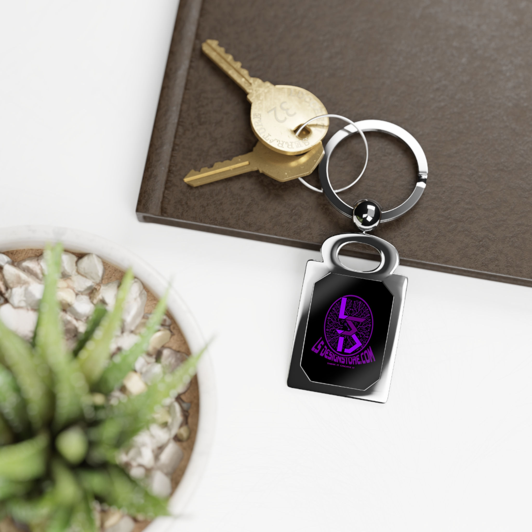 LS Design Store Rectangle Photo Keyring