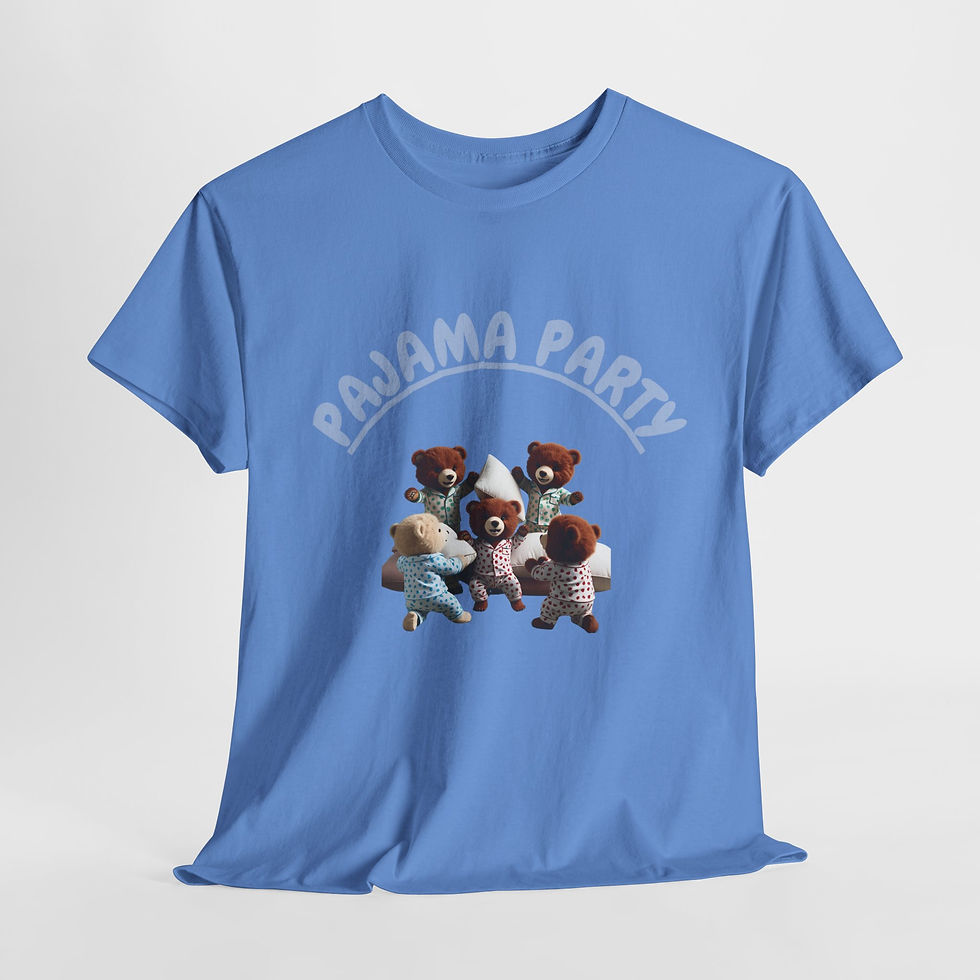Thumbnail: Pajama Party Tee - T-Shirt for Kids & Adults, Perfect for Sleepovers
