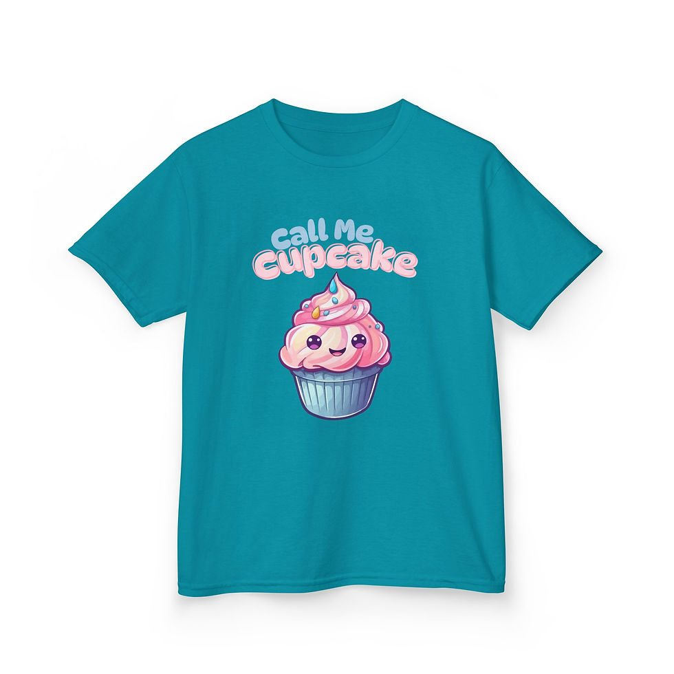 Thumbnail: Cute Cupcake Kids Tee - Fun Birthday Gift, Cupcake Lover Apparel