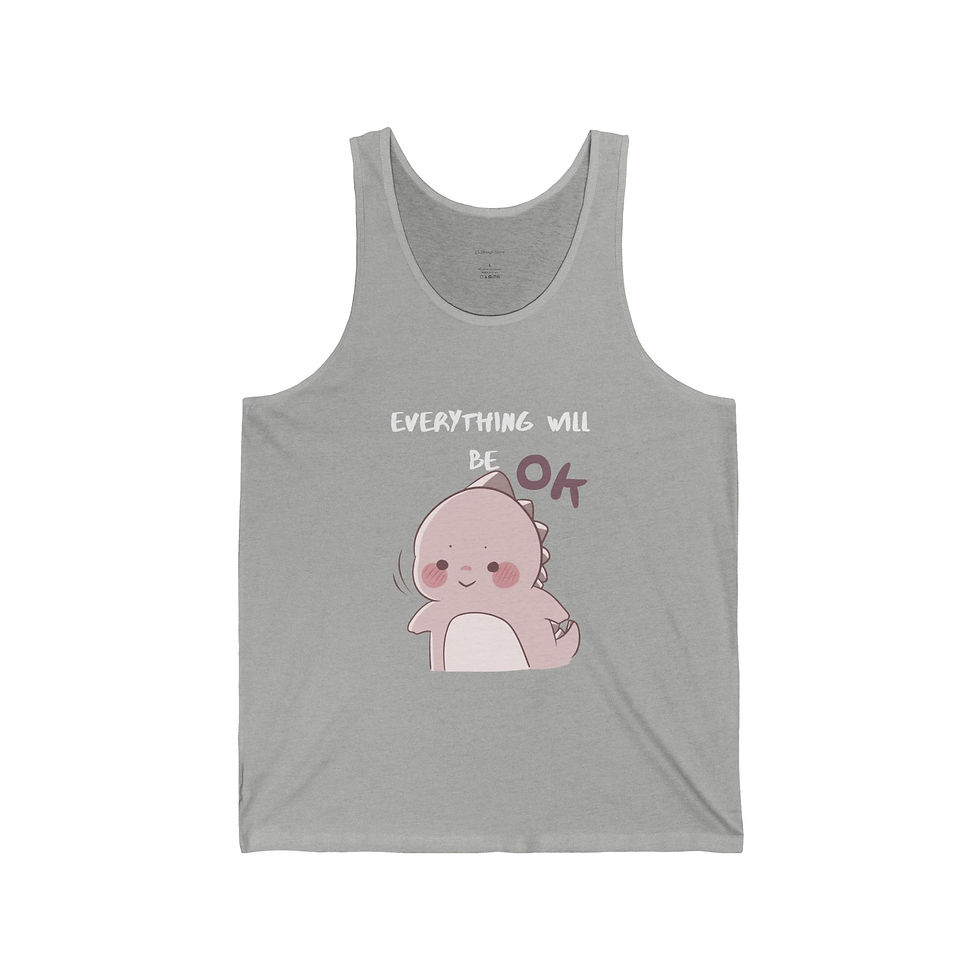 Thumbnail: Cute Motivational Jersey Tank - Everything Will Be OK