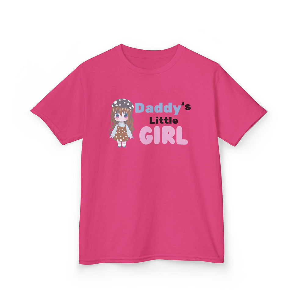 Thumbnail: Daddy's Little Girl Kids Tee, Cute Children's T-shirt for Birthday