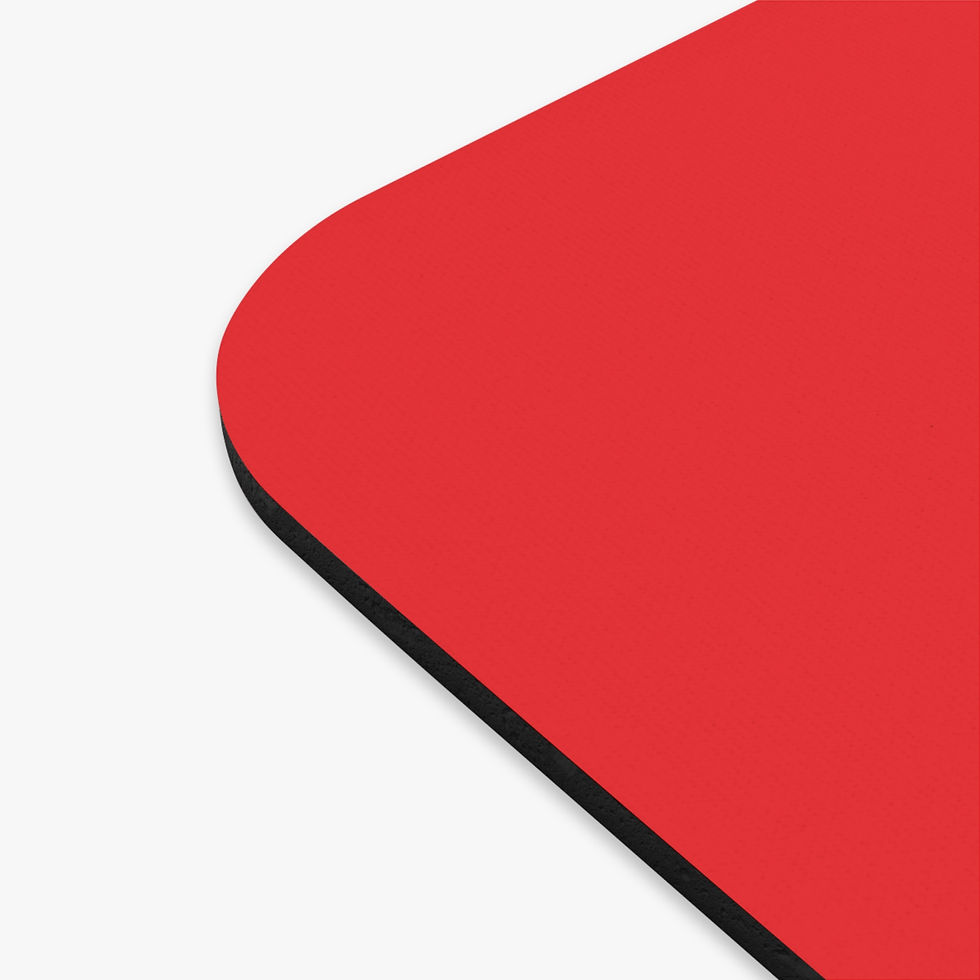 Thumbnail: Cool Gamer Mouse Pad - Bold Red Design for Enthusiastic Gamers
