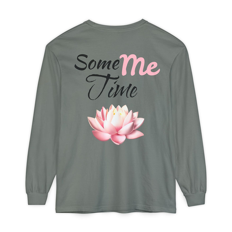 Thumbnail: Just For Today Unisex Garment-dyed Long Sleeve T-Shirt