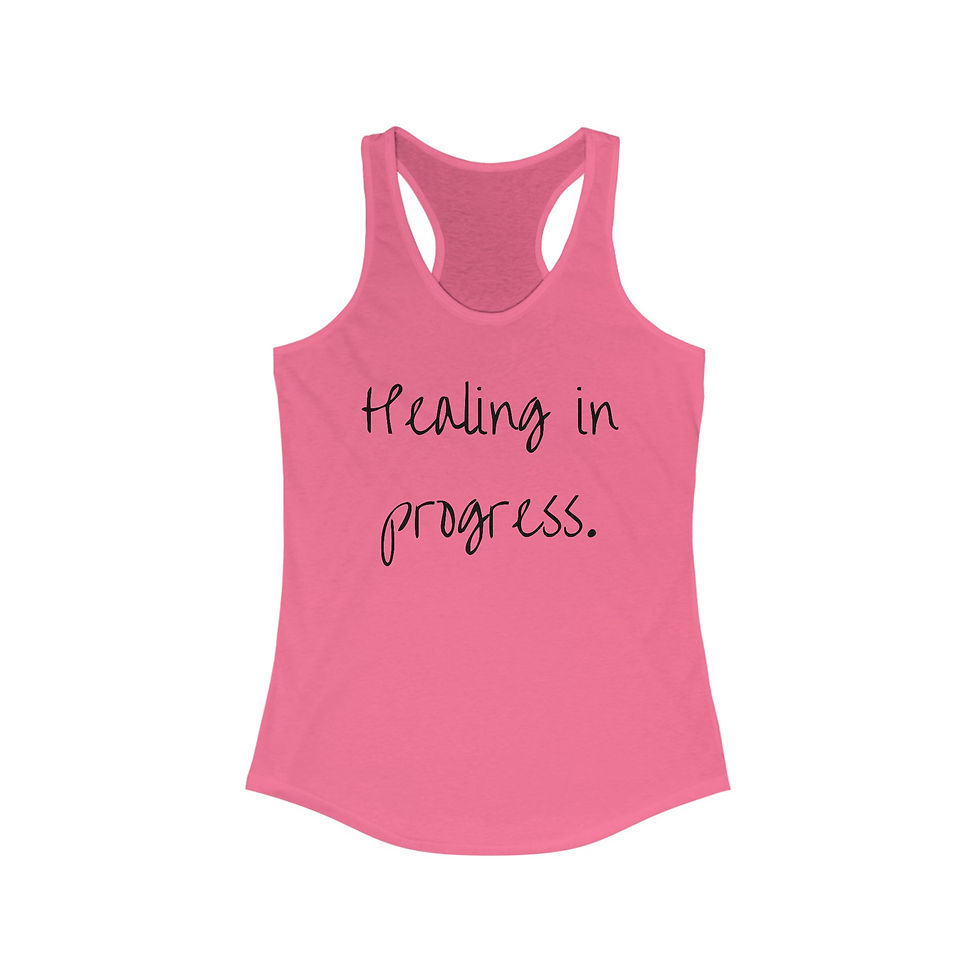 Thumbnail: Healing in Progress Racerback Tank | Motivational Workout Top