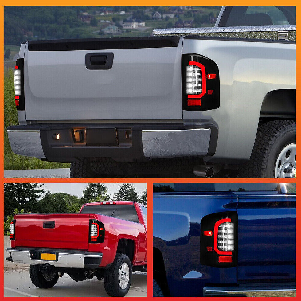 Thumbnail: 2007-2013 Chevy Silverado Smoked Bar Style Tail Lights