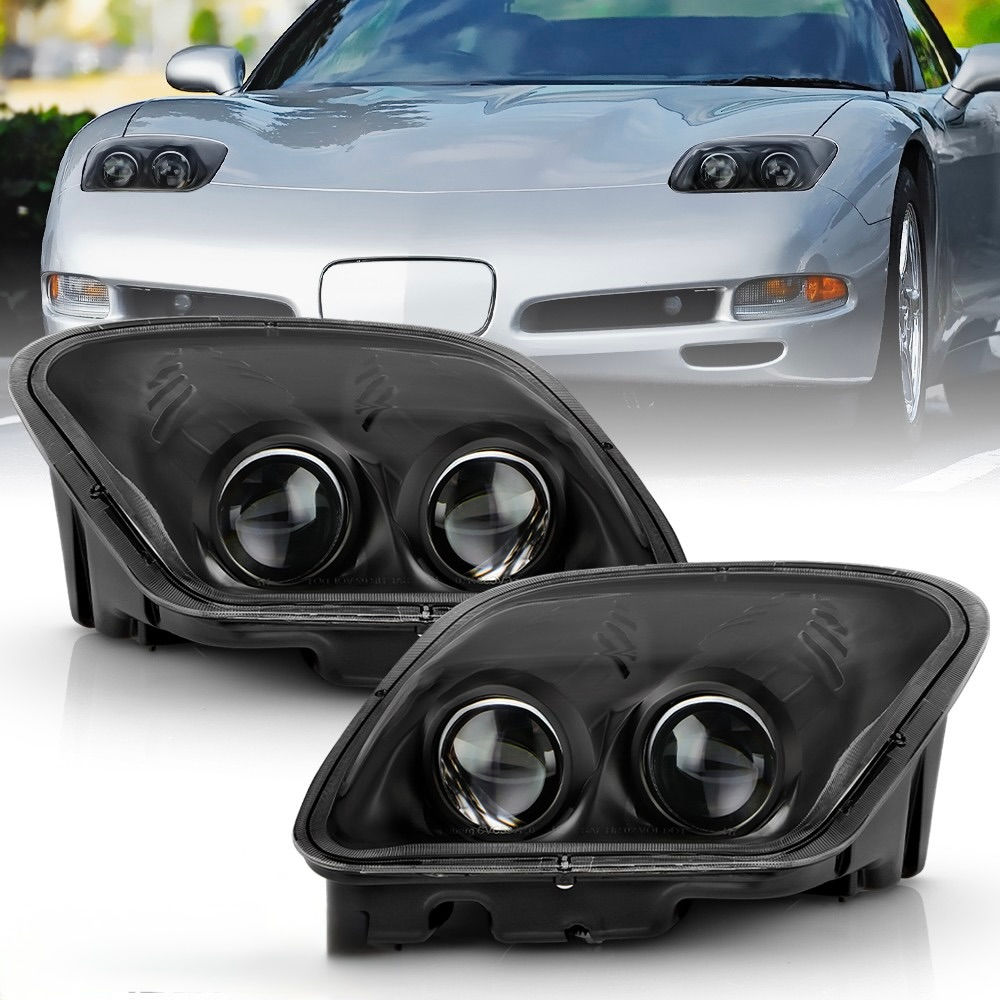 1997-2004 Chevrolet Corvette C5 Black Headlights