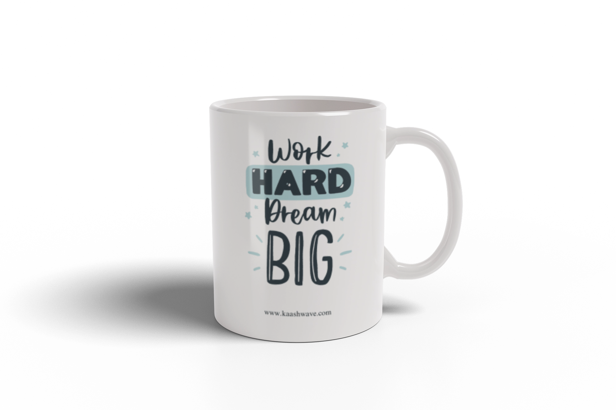 work hard dream big coffee mug