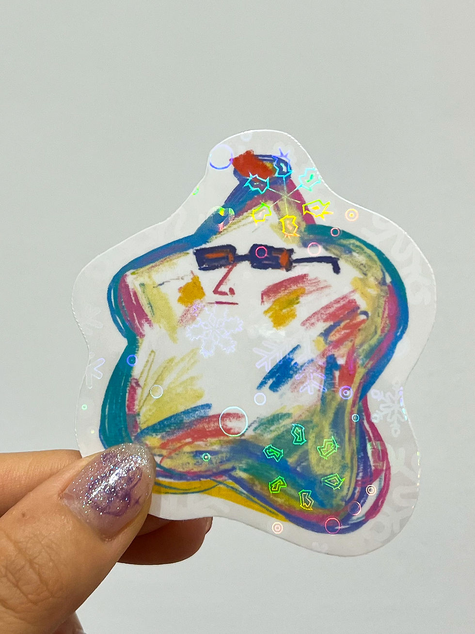 Thumbnail: Holographic Glitter Prismatic Pixie Dust Stickers