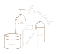 化粧品のイラスト|仕上げ