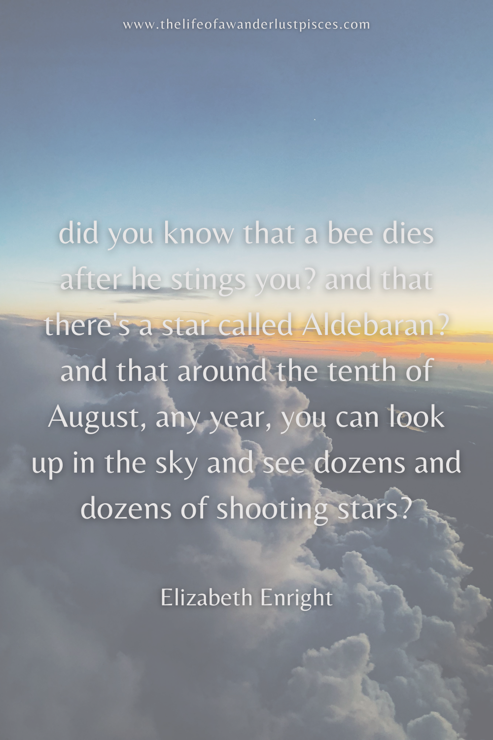 elizabeth enright quote | the life of a wanderlust pisces