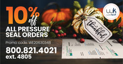 PRESSURE SEAL LI THANKFUL PROMO