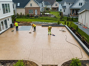 Stamped Concrete Installation