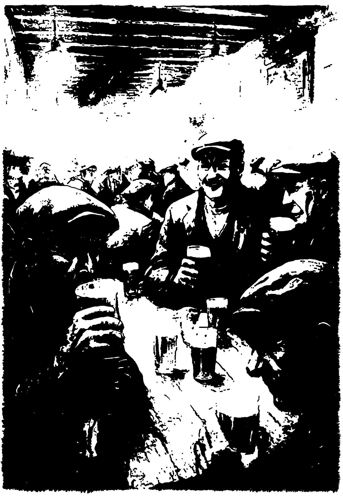 Swaledale Miners At The Pub - Print