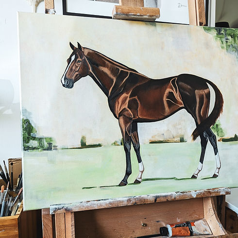 Classic Oil Painting Horse - Dominique Laurine
