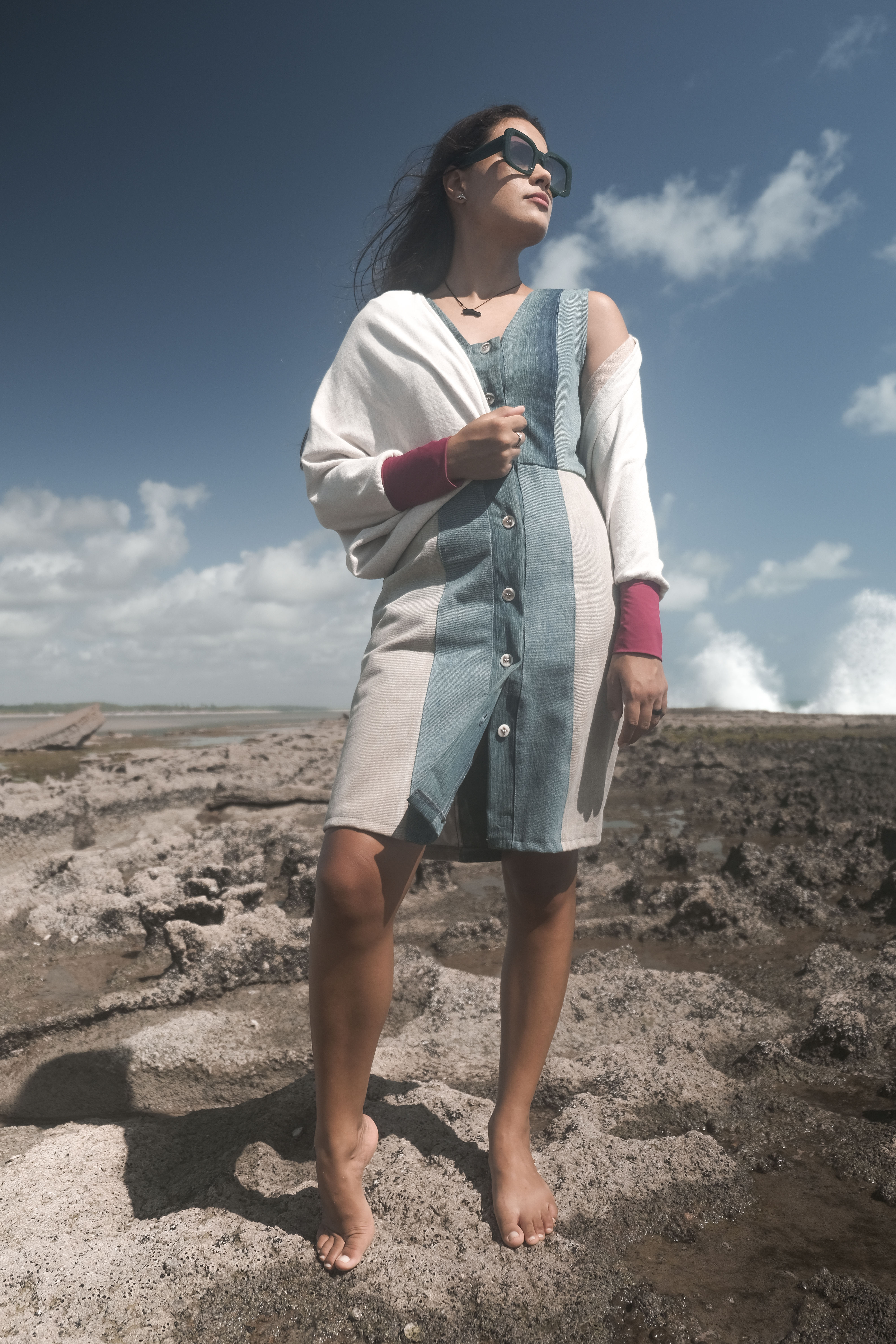 Quimono de Moletom Orgânico com Punho Vinho