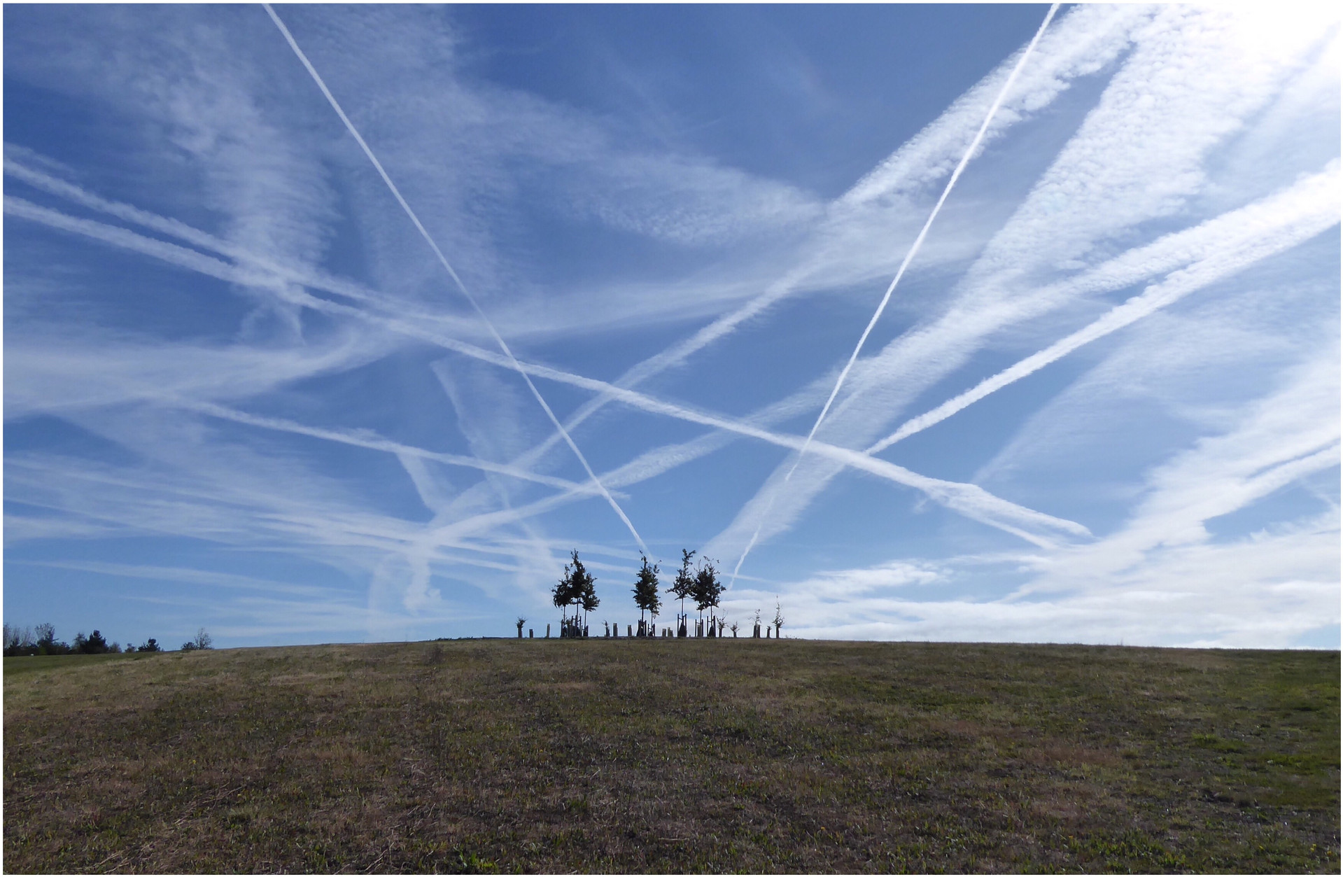 Busy skies at Hyde Hall