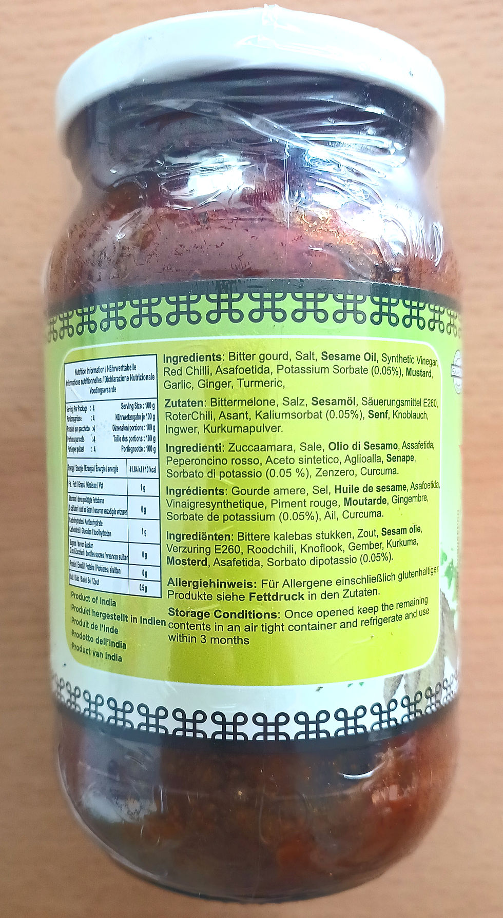 Miniaturbild: PERIYAR - Bitter Gourd (Red) Pickle 400gm