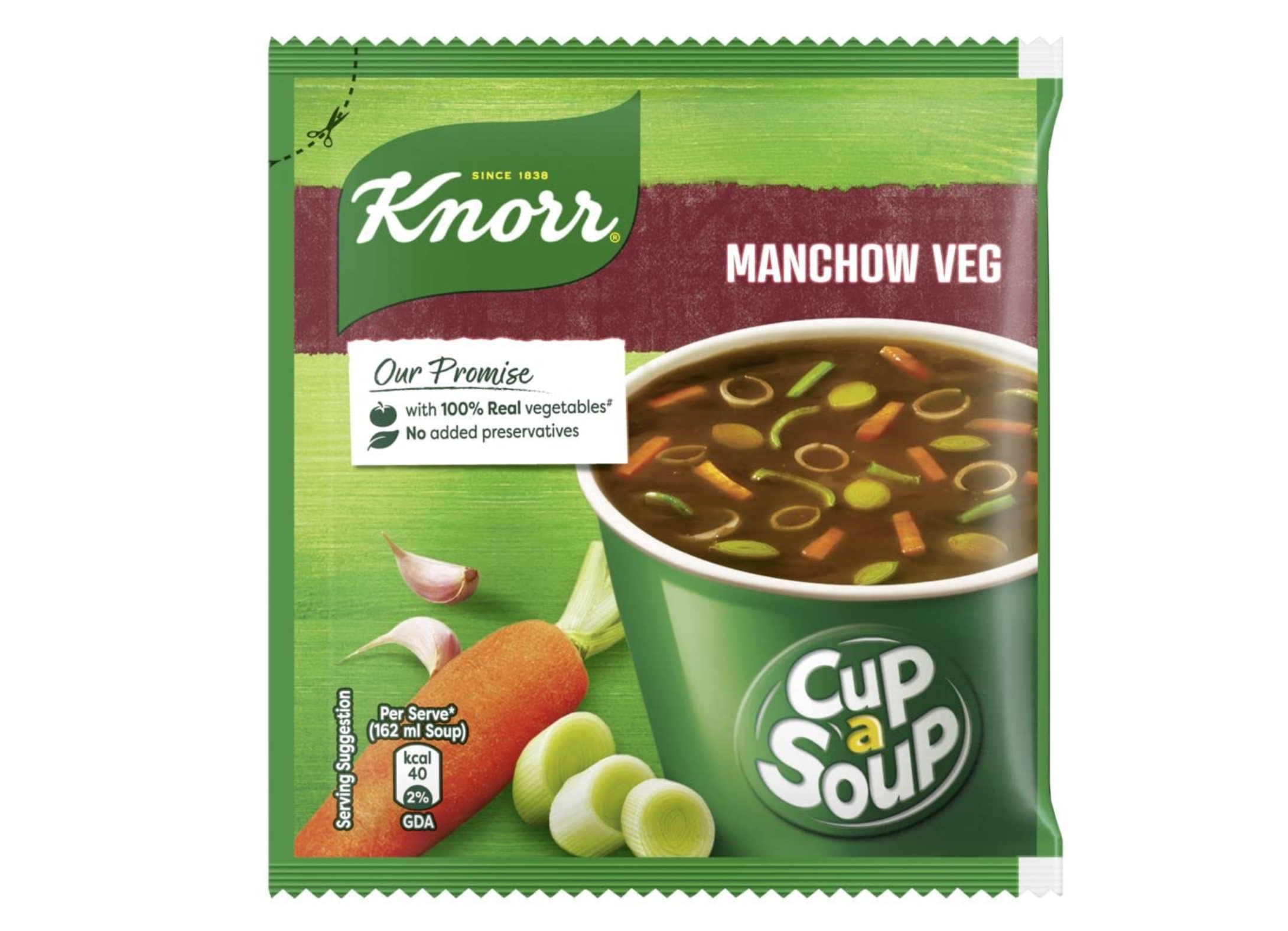 Knorr Cup A Soup Instant Soup, Manchow Veg, 12g