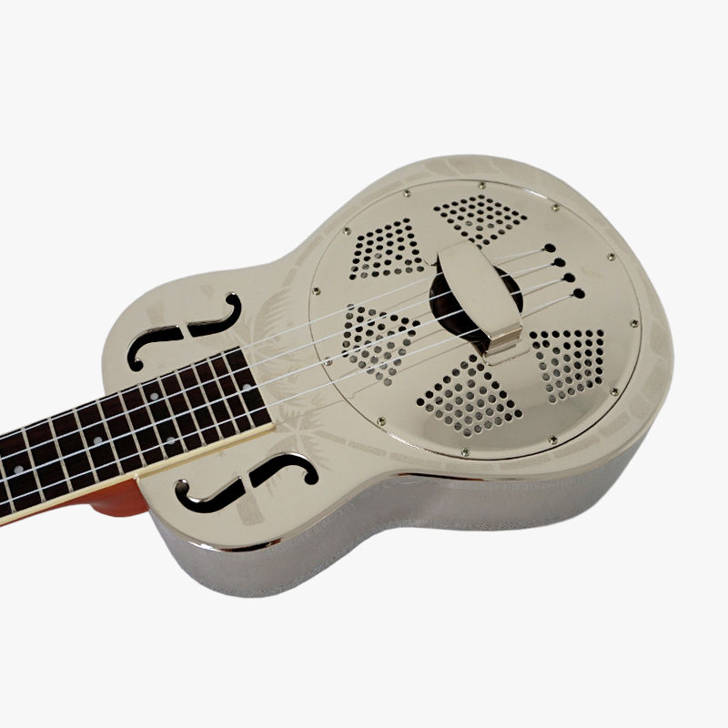 Thumbnail: Aiersi Gloss Chrome Palm Concert Resonator Ukulele