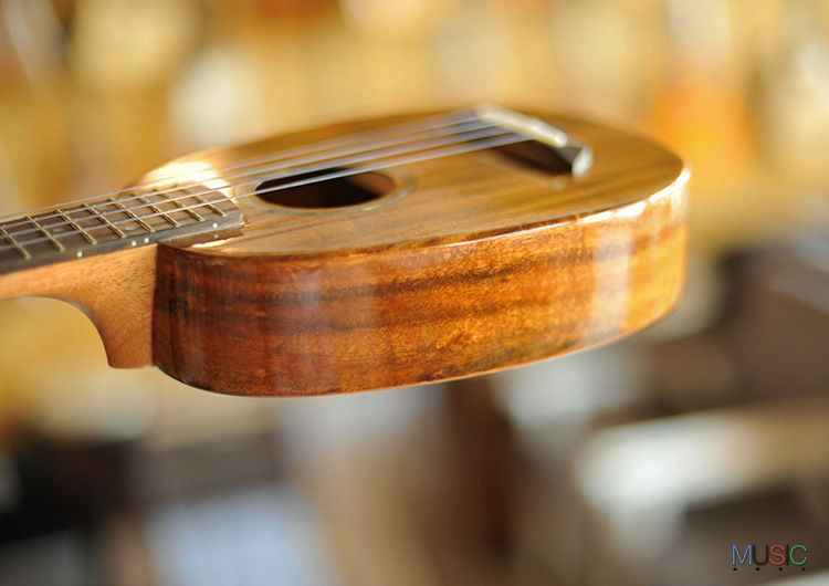 Thumbnail: Bright Sun Solid Koa Pineapple Soprano Ukulele