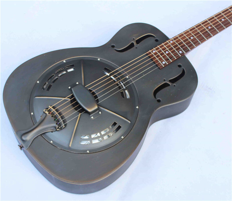 Thumbnail: Jonathan Vintage Bronze Duolian Resonator Guitar