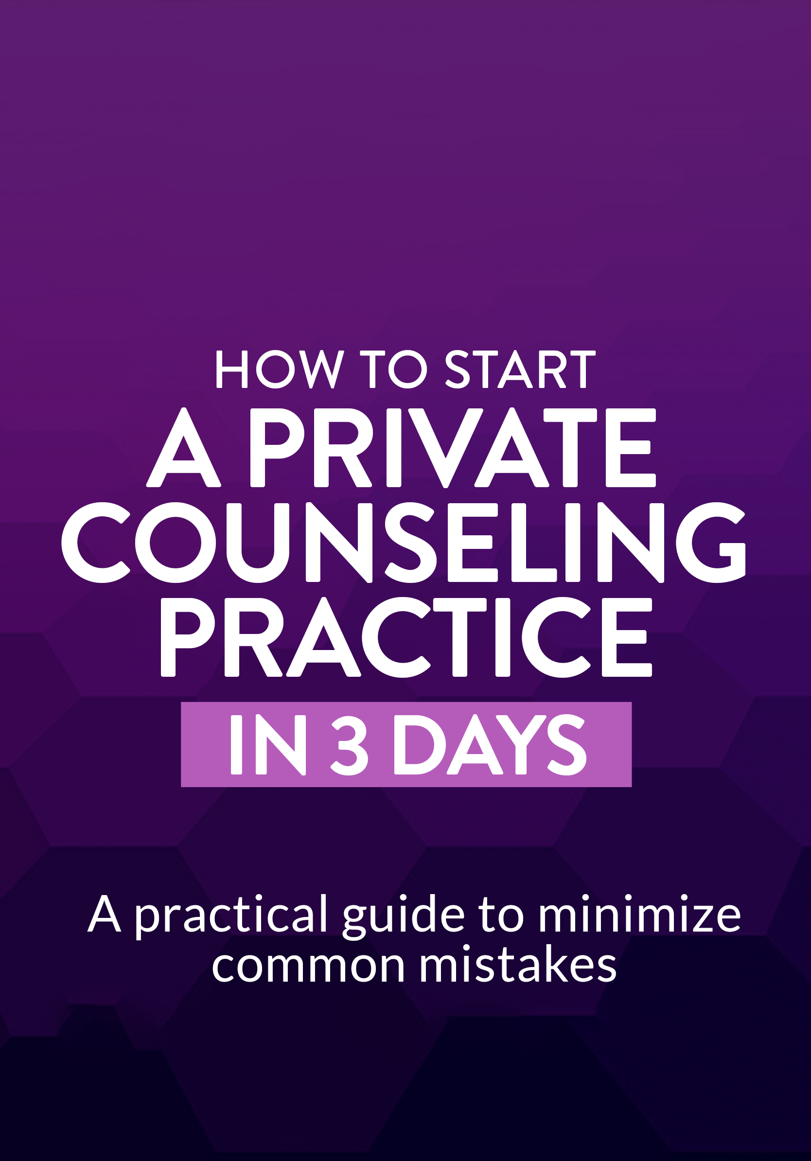 How to Start a Private Counseling Practice guide cover