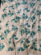 Aqua beaded/sequin charmeuse