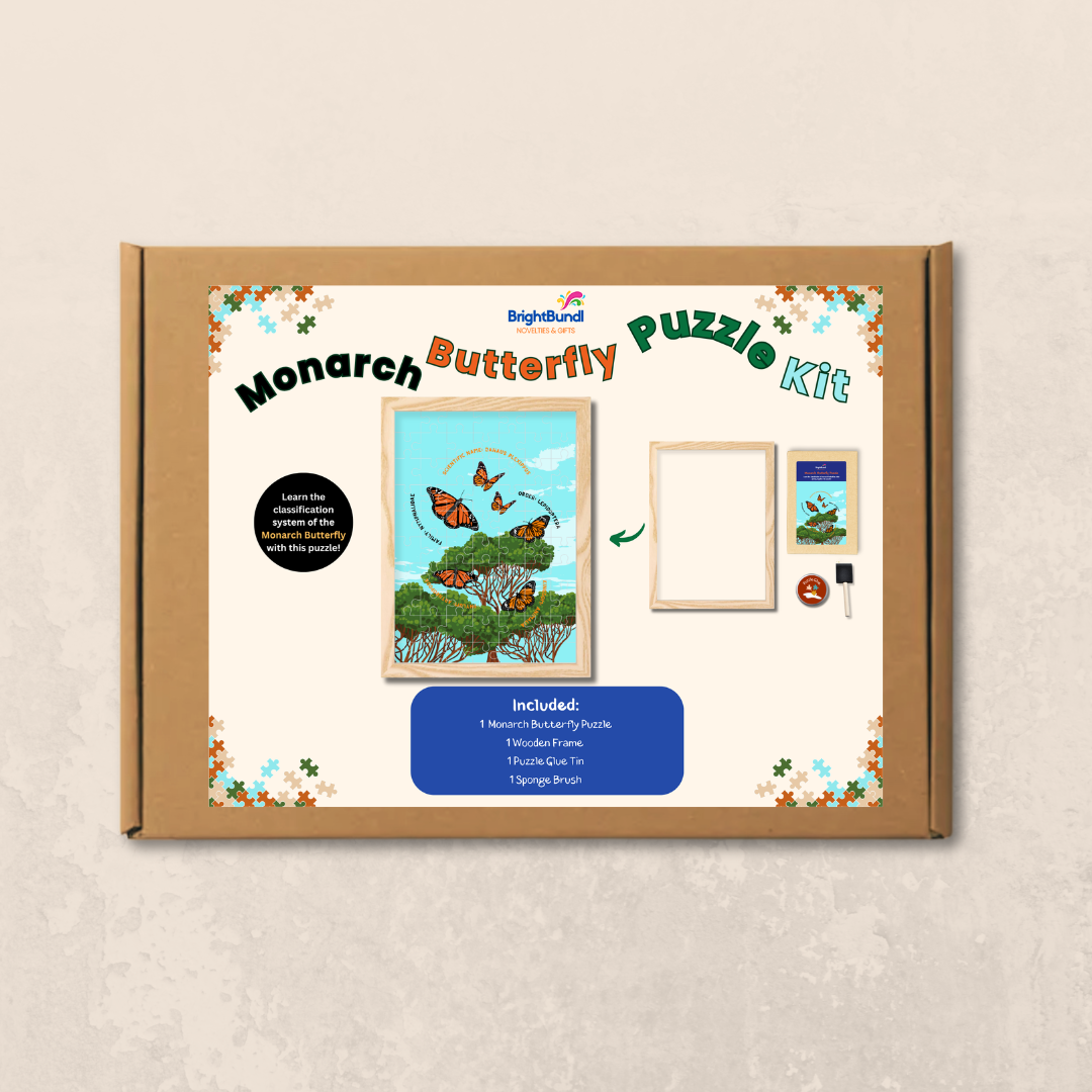 Monarch Butterfly Scientific Classification Decor Puzzle Kit