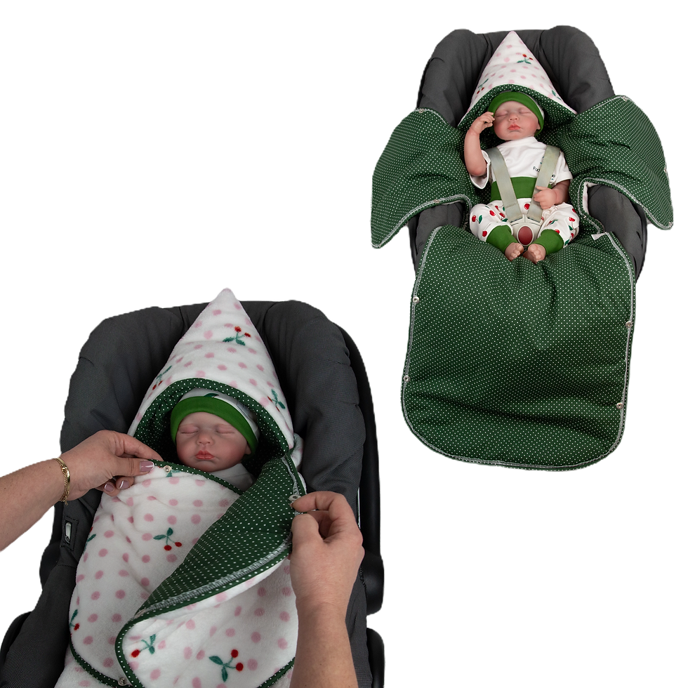 Miniaturbild: Maxi-Cosi-Decke Kirschen aufgeklappt