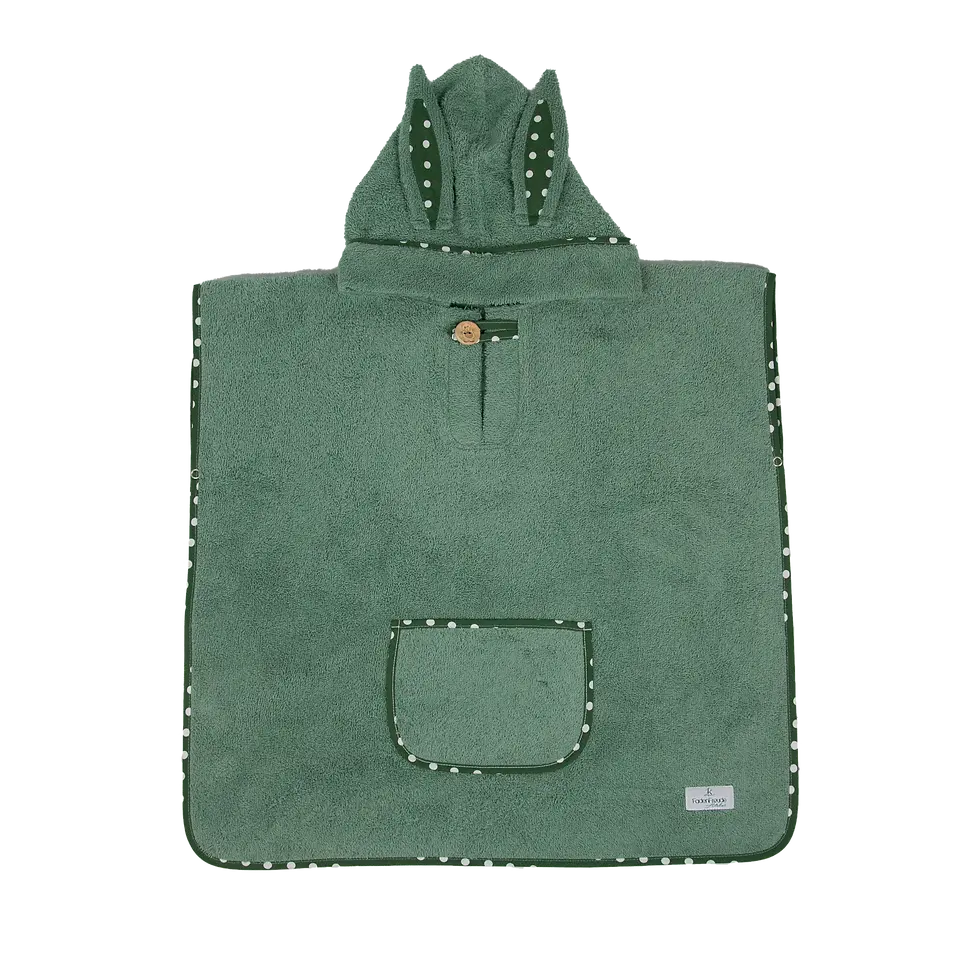 Miniaturbild: Badeponcho mit Kapuze Grün