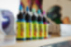 tattoo ink bottles set up in tattoo shop