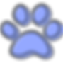 Icon of a blue paw