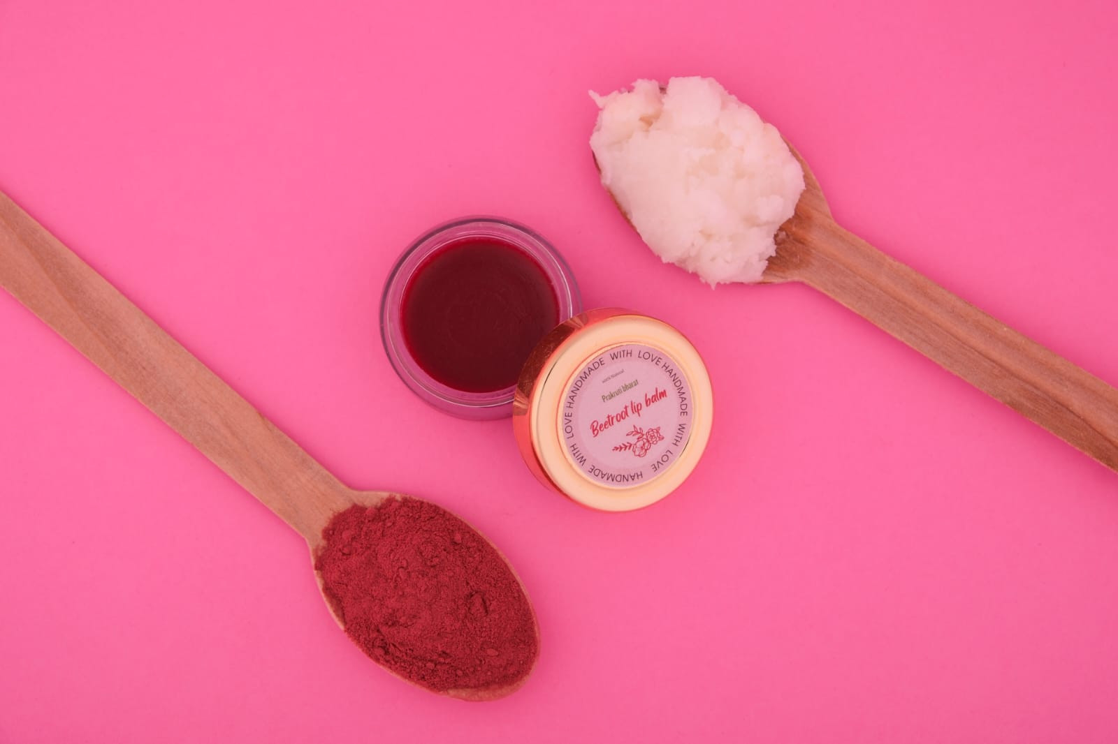 Beetroot lip balm