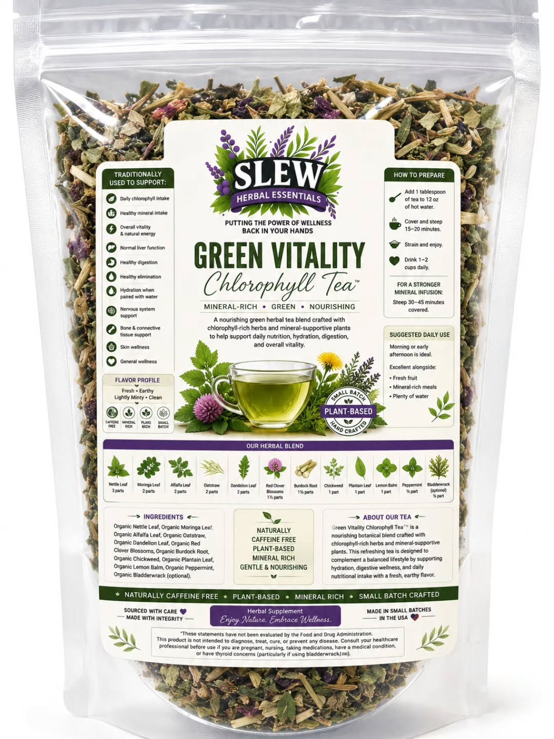Green Vitality Chlorophyll Tea 