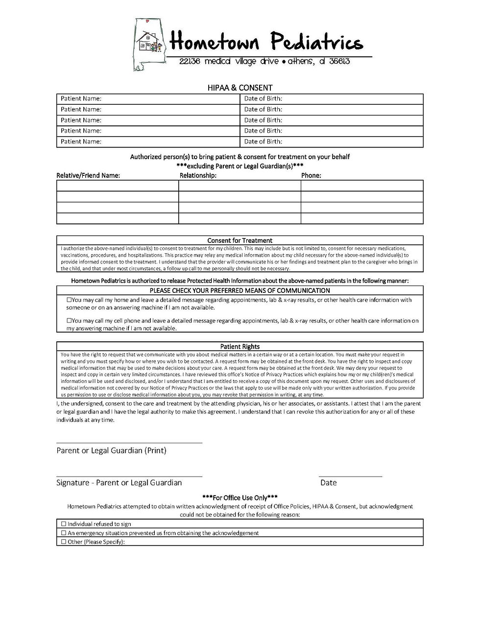 HIPAA & Consent