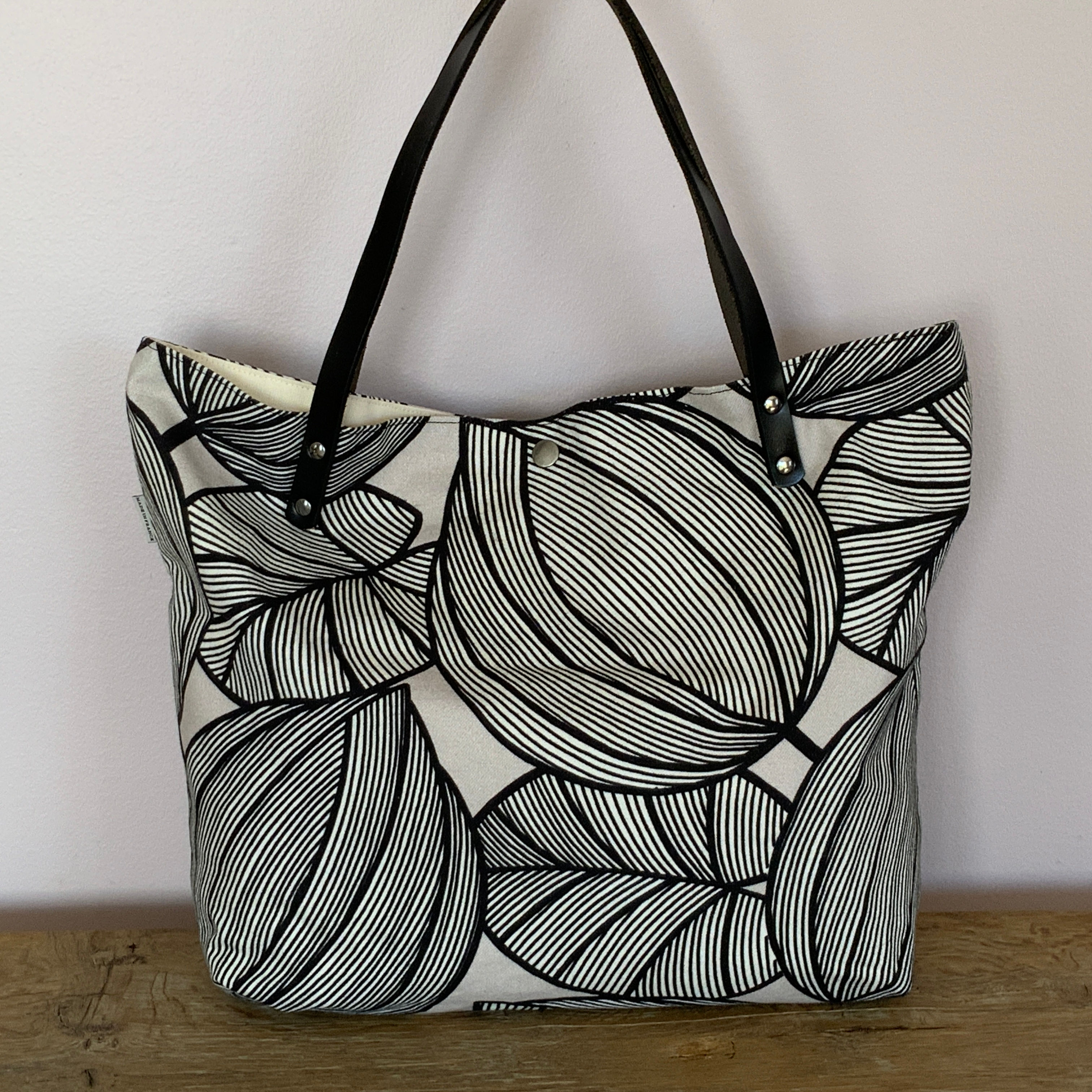 Sac cabas Physalis noir
