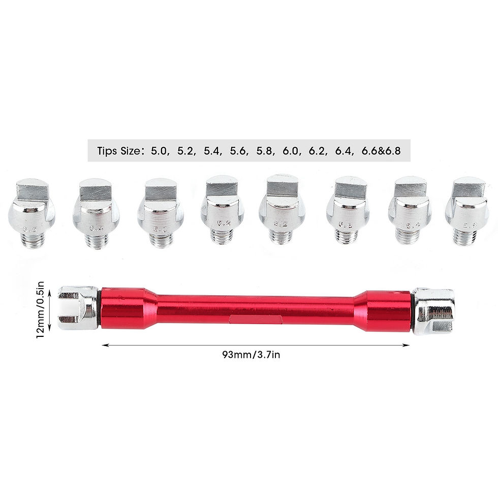 Thumbnail: 1Pc Adjusting Spoke Tension Motorcycle Spoke Wrench Set For Most Motorbikes Hand