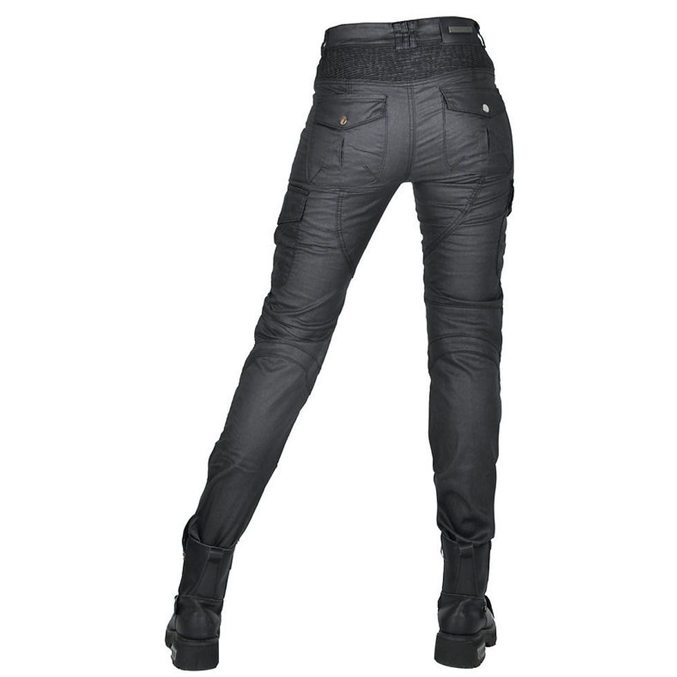 Thumbnail: Coated Waterproof Slim Fit Motorcycle Riding Protective Pants for Women with 4 x