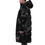 Thumbnail: Black Camo Print Unisex Long Down Jacket