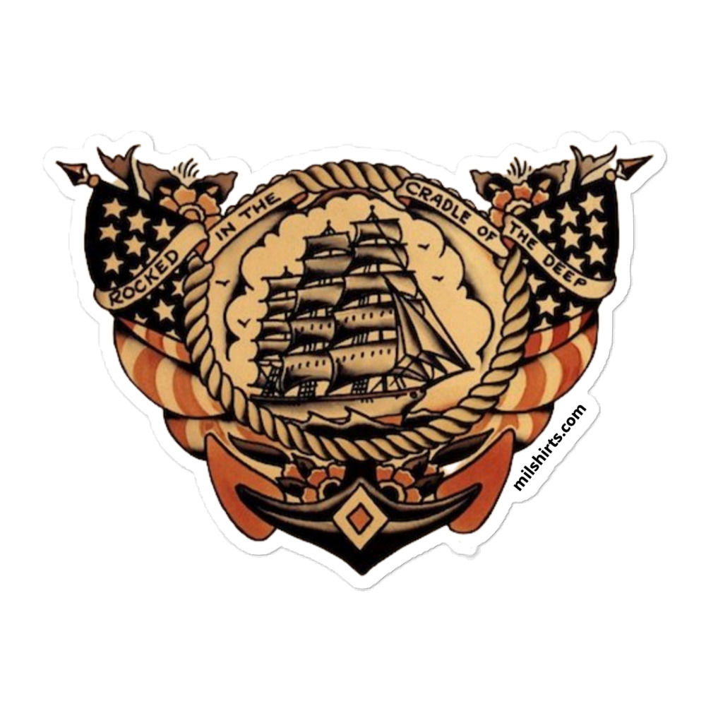 Rocked by the deep sticker